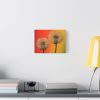 Dandelion on Yellow Background Standard Canvas