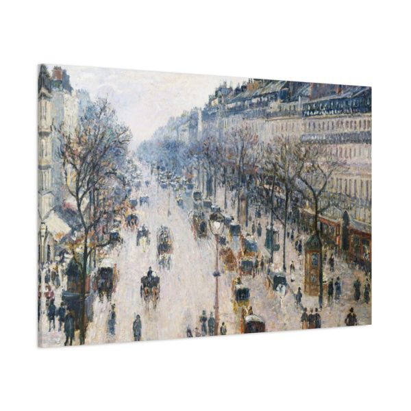 The Boulevard Montmartre on a Winter Morning Standard Canvas