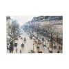 The Boulevard Montmartre on a Winter Morning Standard Canvas