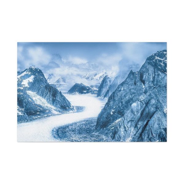 Mountain Snow Winter Alaska Standard Canvas
