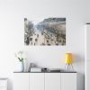 The Boulevard Montmartre on a Winter Morning Standard Canvas