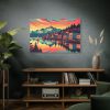 Small Alaskan Town by the Water Standard Canvas