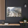 The Boulevard Montmartre on a Winter Morning Standard Canvas
