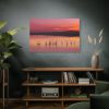 91638-254.jpg Sunset Leaves Silhouette Standard Canvas