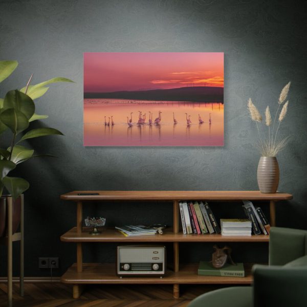 91638-254.jpg Sunset Leaves Silhouette Standard Canvas