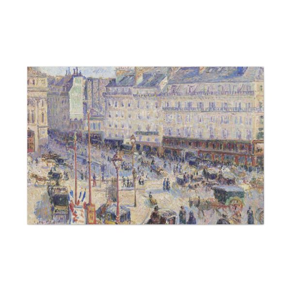 The Place du Havre, Paris by Camille Pissarro Standard Canvas
