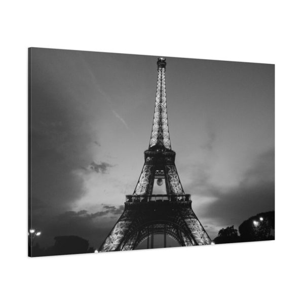 91638-5.jpg Eiffel Tower Black and White Standard Canvas