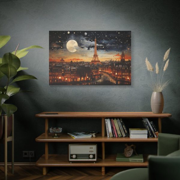 Paris At Night Standard Canvas
