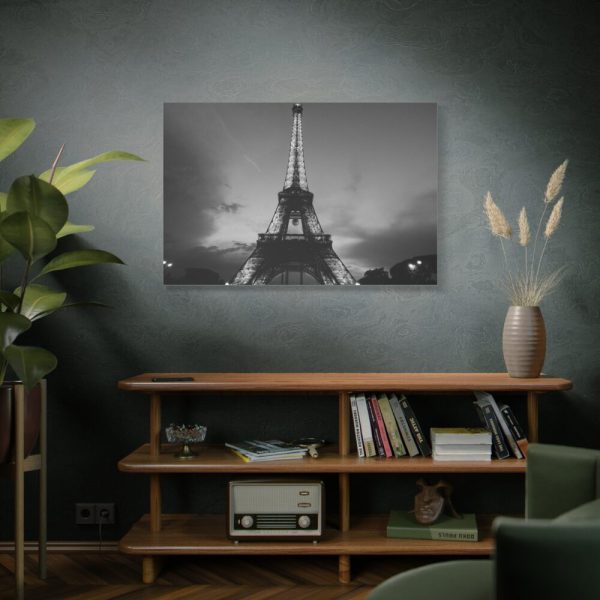 91638-9.jpg Eiffel Tower Black and White Standard Canvas
