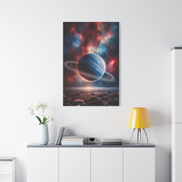91655-2.jpg The Drama of Gas Giant With Its Majestic Rings Standard Canvas