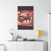 Vintage Red Biplane Flying Through the Sky Standard Canvas