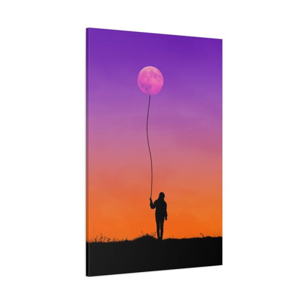 Abstract Moon Balloon Standard Canvas