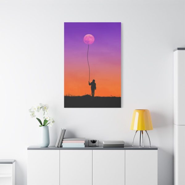 Abstract Moon Balloon Standard Canvas