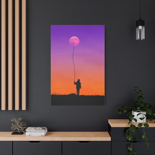 Abstract Moon Balloon Standard Canvas