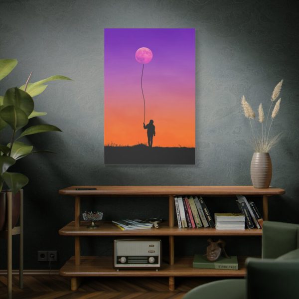 Abstract Moon Balloon Standard Canvas