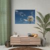92408-133.jpg Dandelion and Blue Sky Poster