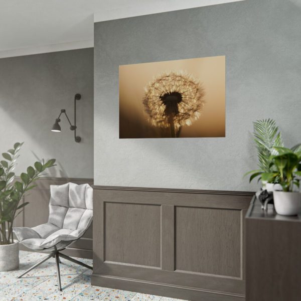 92408-144.jpg Dandelion on Yellow Day Poster