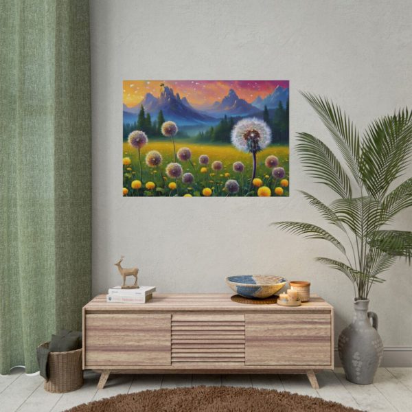 92408-188.jpg Landscape Flower Meadow Dandelions Poster