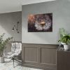 92408-199.jpg Dandelion Seeds Flower Head in Close Up Poster