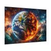 92408-2.jpg Planet's Fiery Destruction and Serene Beauty of Life Poster