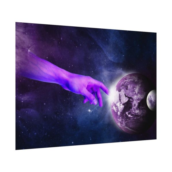 92408-22.jpg Surreal Hand Planet Heaven Poster