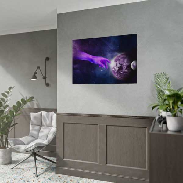 92408-24.jpg Surreal Hand Planet Heaven Poster