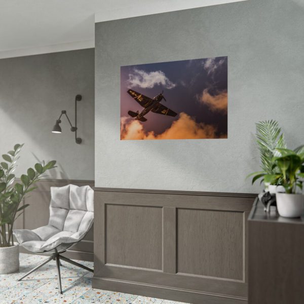 92408-244.jpg Ground View of an Old War Plane Poster