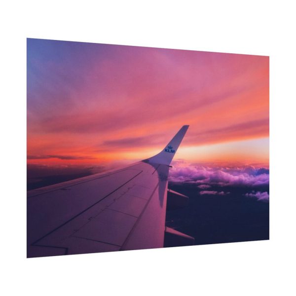 92408-257.jpg Red Purple Sky, View From the Plane Poster