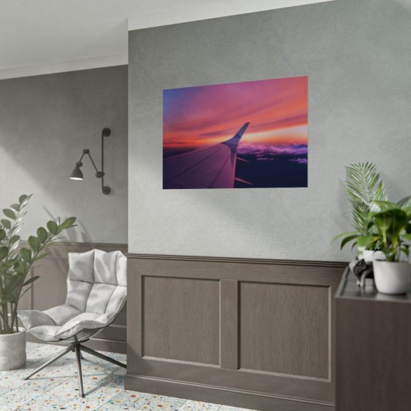 92408-259.jpg Red Purple Sky, View From the Plane Poster