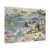 92408-342.jpg Futuristic View of Air Travel Over Paris Poster