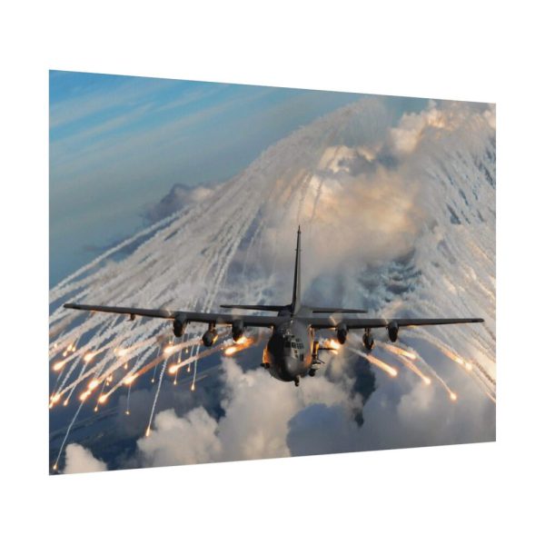 92408-347.jpg Military Aircraft Flares Drop Poster
