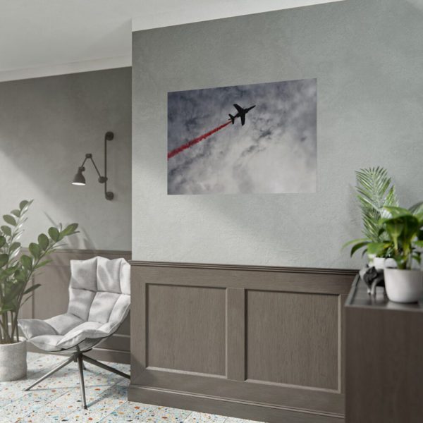 92408-354.jpg Cloud Sky and Airplane Poster