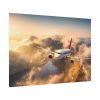 92408-377.jpg Airplane Flying Above Mountains Poster