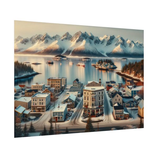 92408-507.jpg Small Alaskan Town Poster
