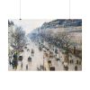 The Boulevard Montmartre on a Winter Morning Poster