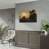 Hot Air Balloon in Sunset Poster
