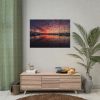 92408-543.jpg View of Pier With Boats at Sunset Poster