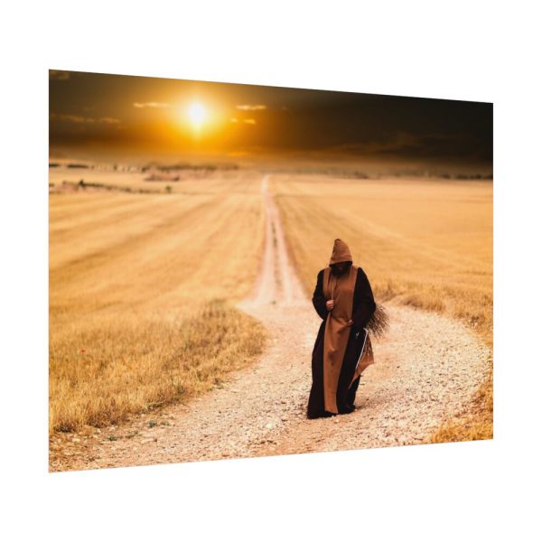 92408-557.jpg Monks Path Sunset Poster