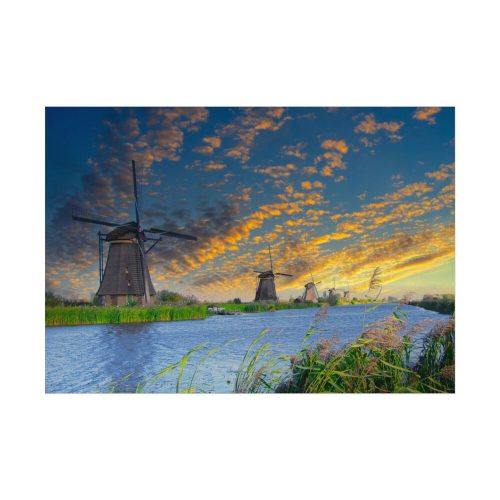 92408-585.jpg Wind Turbine in Sunset Poster