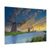Wind Turbine in Sunset Poster