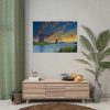 Wind Turbine in Sunset Poster