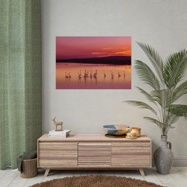 92408-608.jpg Sunset Leaves Silhouette Poster