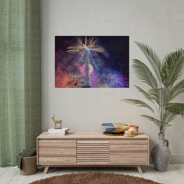 92408-63.jpg Fireworks at Eiffel Tower, Paris Poster