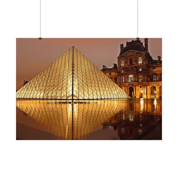92408-81.jpg Louvre Pyramid in Paris Poster