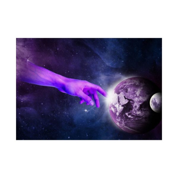92409-20.jpg Surreal Hand Planet Heaven Poster