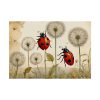 92409-205.jpg Watercolor Meadow Flowers With Ladybug Poster