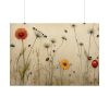 Dandelion With Ladybug Poster