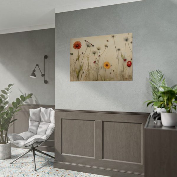 Dandelion With Ladybug Poster