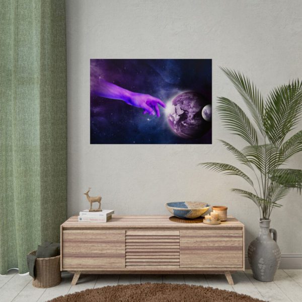 92409-23.jpg Surreal Hand Planet Heaven Poster