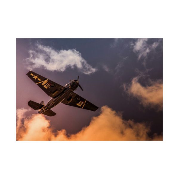 92409-240.jpg Ground View of an Old War Plane Poster